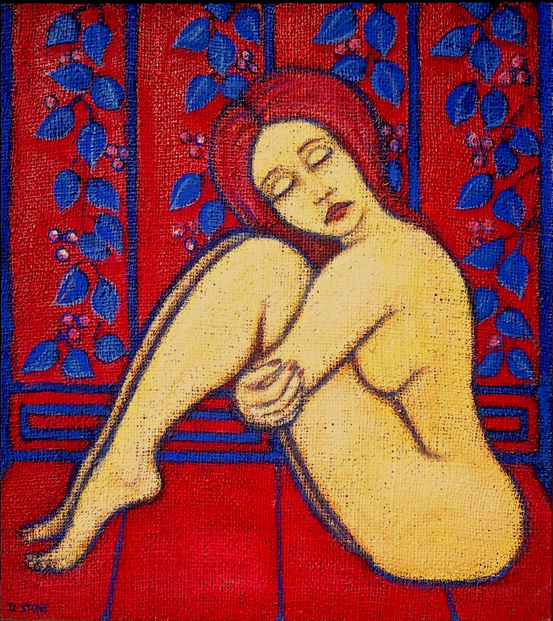 Nude in a Red Bedroom